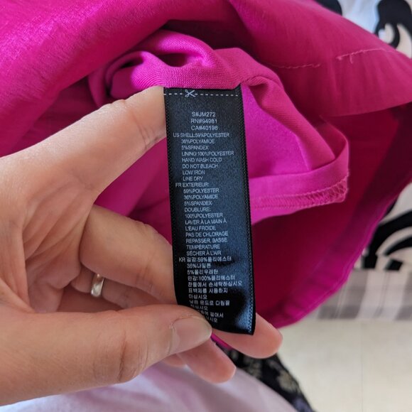 Forever 21 One Shoulder Rose Homecoming Prom Dress (Pink Size Small) - Picture 6 of 6